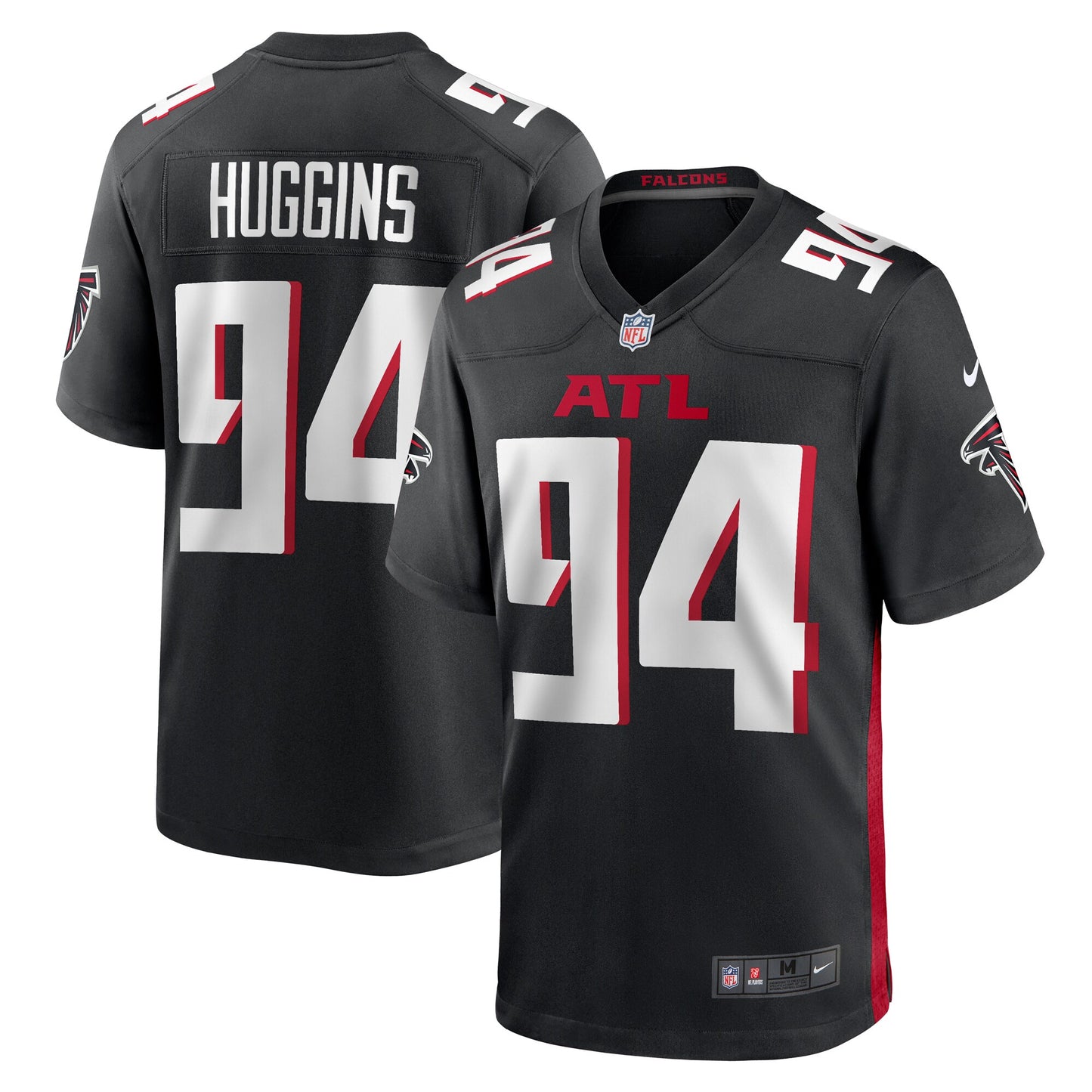 Albert Huggins Atlanta Falcons Nike Team Game Jersey - Black