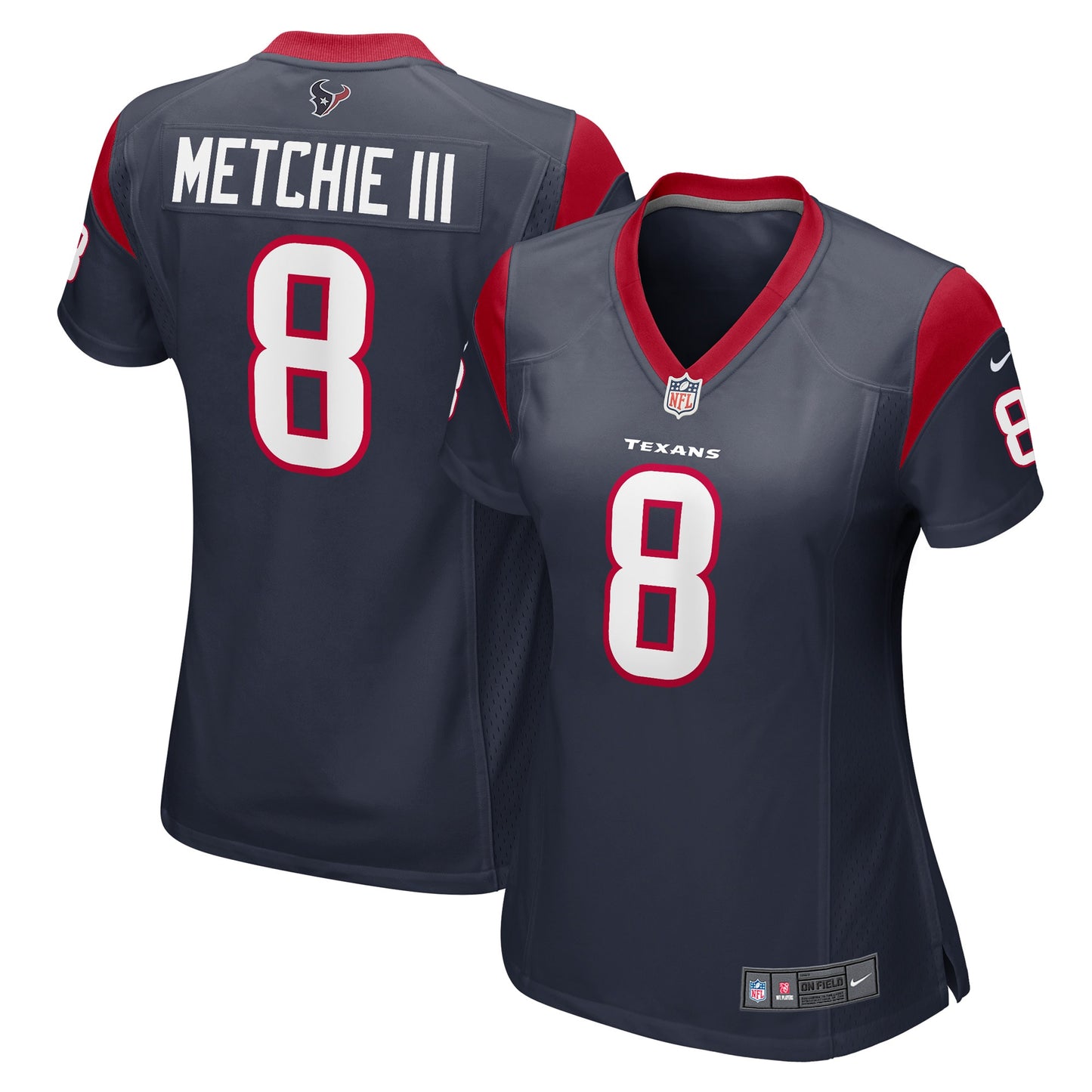 John Metchie III Houston Texans Nike Women's Game Player Jersey - Navy