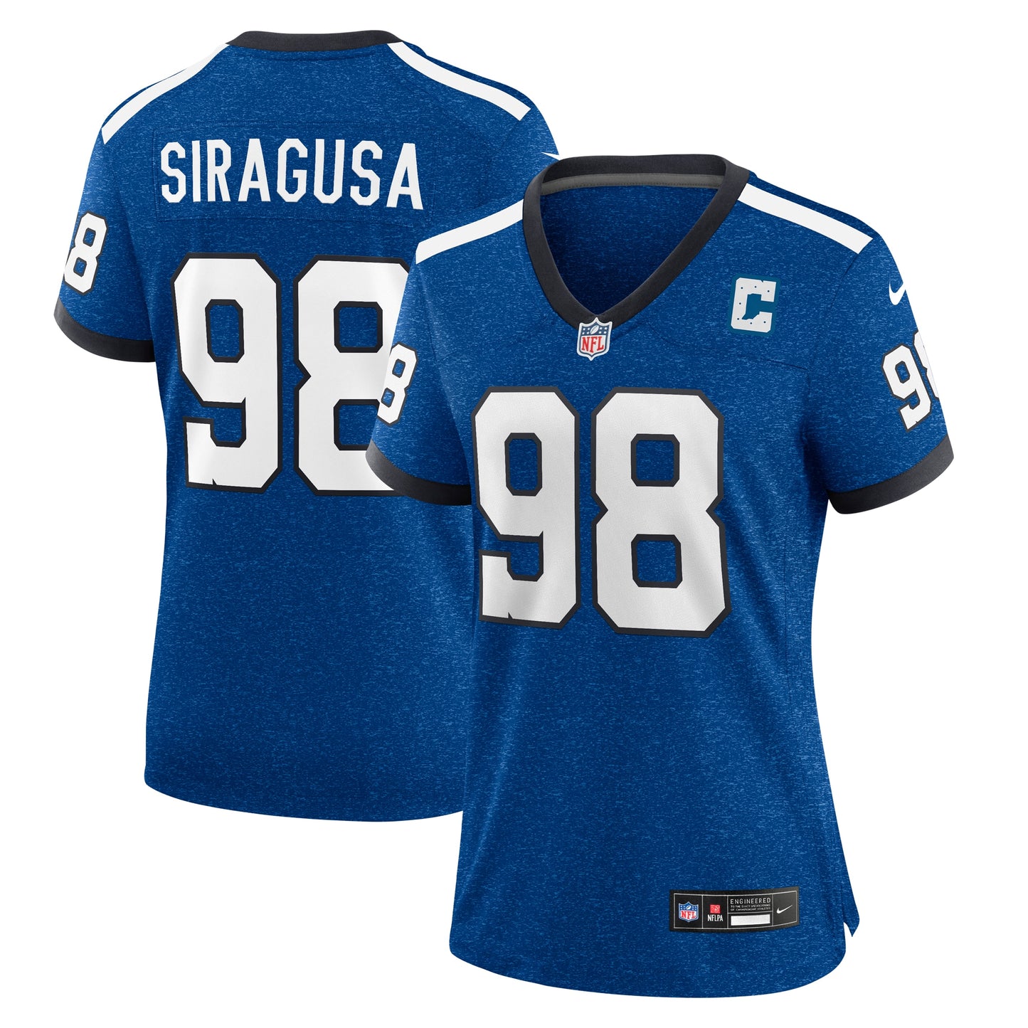 Tony Siragusa Indianapolis Colts Nike Women's Indiana Nights Alternate Game Jersey - Royal