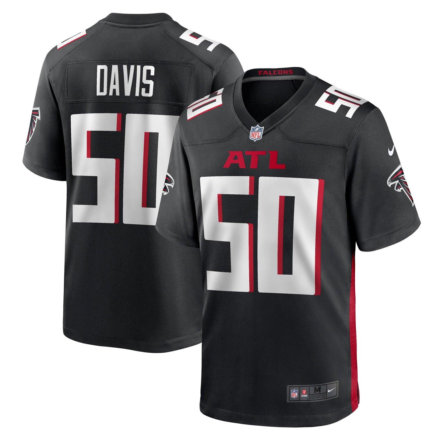 Tae Davis Atlanta Falcons Nike Team Game Jersey - Black